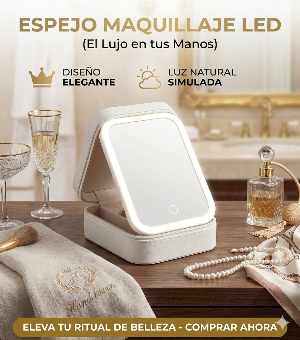 Espejo Maquillaje LED